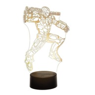 3D LED NOČNÁ LAMPA IRON MAN PILOT MIX FARBY 3D LED NOČNÁ LAMPA IRON MAN PILOT MIX FARBY
