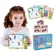 TOOKY TOY Logická hra Magnetická tabuľa Puzzle pre deti 40 e TOOKY TOY Logická hra Magnetická tabuľa Puzzle pre deti 40 e