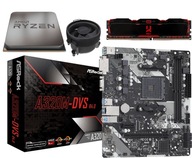 ASROCK A320M-DVS + AMD RYZEN 5 4500 + 8 GB 3200 MHz