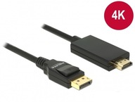 DisplayPort v1.2A - HDMI M / M 4K kábel 5m čierny