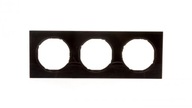Berker R.3 Triple čierny rám 10132245