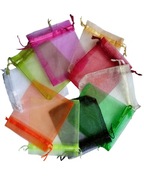 Organzové vrecká 100 kusov 10x12 cm 10 farieb Organzové vrecká 100 kusov 10x12 cm 10 farieb