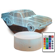 3D LED USB AUTO MUSCLE AUTO LAMPA + NOČNÉ DIAĽKOVÉ OVLÁDANIE 3D LED USB AUTO MUSCLE AUTO LAMPA + NOČNÉ DIAĽKOVÉ OVLÁDANIE