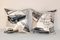 Route 66 Retro Auto dekoračná obliečka na vankúš 40x40 Route 66 Retro Auto dekoračná obliečka na vankúš 40x40