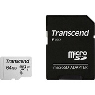 Pamäťová karta Transcend MicroSDXC 64 GB + adaptér