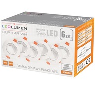 Sada 6x GU10 LED stropného halogénového pohyblivého svietidla Sada 6x GU10 LED stropného halogénového pohyblivého svietidla