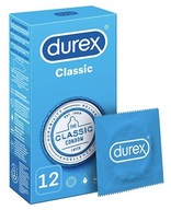 Durex Classic klasické kondómy 12 kusov