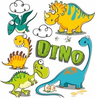 Nálepky na stenu DINOSAURS 50X100cm D3 Nálepky na stenu DINOSAURS 50X100cm D3