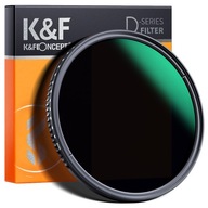 K&F CONCEPT FADER FILTER ŠEDÝ NASTAVITEĽNÝ ND3-ND1000 43 mm 43 mm