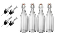 Fľaše, nalievač whisky, olej, dávkovač tinktúry 4x Fľaše, nalievač whisky, olej, dávkovač tinktúry 4x