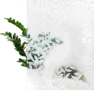 Statická nálepka na okná s bielymi listami, 45 cm
