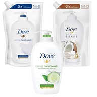 Súprava tekutého mydla Dove + 2 x spotrebný materiál