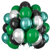 Strieborno-zelené balóny Súprava na narodeniny Silvester Jubileum Veľké hélium Strieborno-zelené balóny Súprava na narodeniny Silvester Jubileum Veľké hélium