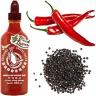 Chilli Sriracha omáčka z čierneho korenia 455ml FLYING GB Chilli Sriracha omáčka z čierneho korenia 455ml FLYING GB
