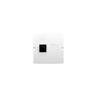 RJ12 jednoduchá telefónna zásuvka Simon Basic White modul