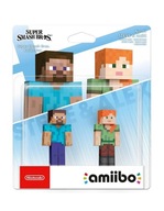AMIIBO SUPER SMASH BROS MINECRAFT STEVE ALEX č.89 AMIIBO SUPER SMASH BROS MINECRAFT STEVE ALEX č.89