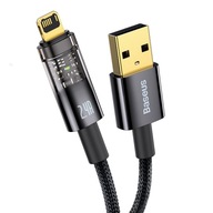 Kábel USB-A na Lightning Baseus, 2m pre iPhone 2.4A Kábel USB-A na Lightning Baseus, 2m pre iPhone 2.4A