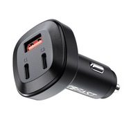 ACEFAST RÝCHLA NABÍJAČKA DO AUTOMOBILKU 2x USB-C/USB ACEFAST RÝCHLA NABÍJAČKA DO AUTOMOBILKU 2x USB-C/USB