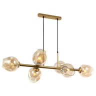 Závesné svietidlo Italux Borgo PND-30843-6 GD+AMB