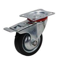 Otočné koleso s brzdou kov-guma 4003 - 75x25