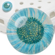 CROCS JIBBITZOVÉ TOPÁNKY ŠTÍTOK PRVKY DEKORÁCIA Encapsulated Blue Daisy CROCS JIBBITZOVÉ TOPÁNKY ŠTÍTOK PRVKY DEKORÁCIA Encapsulated Blue Daisy