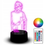 LED NOČNÁ LAMPA JUSTIN BIEBER 3D DARČEK NÁZOV LED NOČNÁ LAMPA JUSTIN BIEBER 3D DARČEK NÁZOV