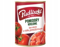 Pudliszki Sekané paradajky v paradajkovej šťave 400g Pudliszki Sekané paradajky v paradajkovej šťave 400g