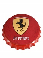 Ozdobná plechová čiapka Ferrari červená 35X4cm