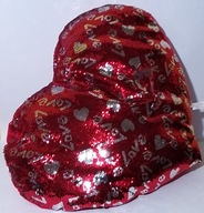 Valentínsky darčekový vankúš veľký červený 60x50 cm