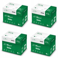 Biely kancelársky papier do kopírky pre univerzálnu tlačiareň POLJET A4 80g 20 balíkov Biely kancelársky papier do kopírky pre univerzálnu tlačiareň POLJET A4 80g 20 balíkov