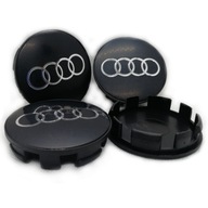 4 kryty kolies AUDI 58 mm ATT, ČIERNA 4 kryty kolies AUDI 58 mm ATT, ČIERNA