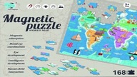 Magnetické puzzle Mapa sveta 168 dielikov