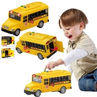 INTERAKTÍVNY ŠKOLSKÝ BUS Otváracie dvere LED svetlá AUTO Žltý BUS INTERAKTÍVNY ŠKOLSKÝ BUS Otváracie dvere LED svetlá AUTO Žltý BUS