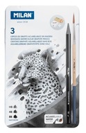 Bezdrevná ceruzka 3 druhy + štetec + gumy