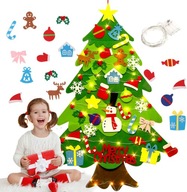 Vianočný stromček z plsti DIY vianočná dekorácia