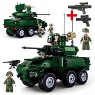 Bloky armádneho obrneného vozidla JAGUAR, tank +LEGO ZBRANE