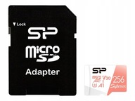 Silicon Power microSDXC Pamäťová karta Superior 256 GB V30 UHS-1 U3 A1 + ADA