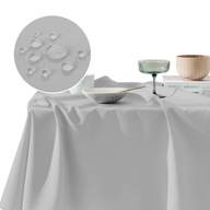 Obrus ​​na stôl odolný voči škvrnám, konferenčný stolík, 140x220, vodeodolný, svetlosivý Aura Room99