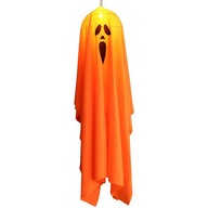 ZÁVISNÝ DUCH HALLOWEEN SVIETIACA DEKORÁCIA DUCH 90CM ORANŽOVÁ OZDOBA