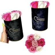 FLOWERBOX KYTICA MYDLOVÝCH KVETOV DARČEK NA VALENTÍNA FLOWERBOX KYTICA MYDLOVÝCH KVETOV DARČEK NA VALENTÍNA