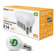 6x E14 G45 LED žiarovka 6W=55W 510lm 3 BERGE FARBY 6x E14 G45 LED žiarovka 6W=55W 510lm 3 BERGE FARBY
