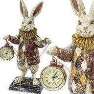 Figúrka Králik s hodinkami Dekorácia Pierrot Clock
