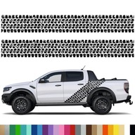 2x grafika NÁLEPKY na auto Jeep OFFROAD BEHÉN Značky pneumatík 33x250