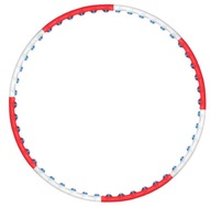 Hula obruč s loptičkami, priemer 105 cm, 0,85 kg, veľké SMJ Hula obruč s loptičkami, priemer 105 cm, 0,85 kg, veľké SMJ