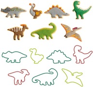 DINOSAURS KRÁJAČKY NA CUKROVÉ PASTA COOKIES 7 ks DINOSAURS KRÁJAČKY NA CUKROVÉ PASTA COOKIES 7 ks