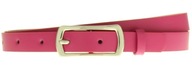 Dámsky kožený opasok FUCHSIA, strieborná pracka, KOŽA Dámsky kožený opasok FUCHSIA, strieborná pracka, KOŽA