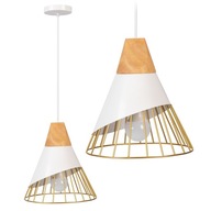 ŠKANDINÁVSKA KOVOVÁ ZÁVISNÁ LAMPA, BIELA ŠKANDINÁVSKA KOVOVÁ ZÁVISNÁ LAMPA, BIELA