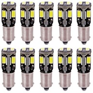 10x BA9S 10smd 5630 LED žiarovka CANBUS 12V T4W