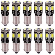 10x BA9S 10smd 5630 LED žiarovka CANBUS 12V T4W