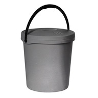 Vedro s vekom vedro s rukoväťou Silver 16 l Vedro s vekom vedro s rukoväťou Silver 16 l